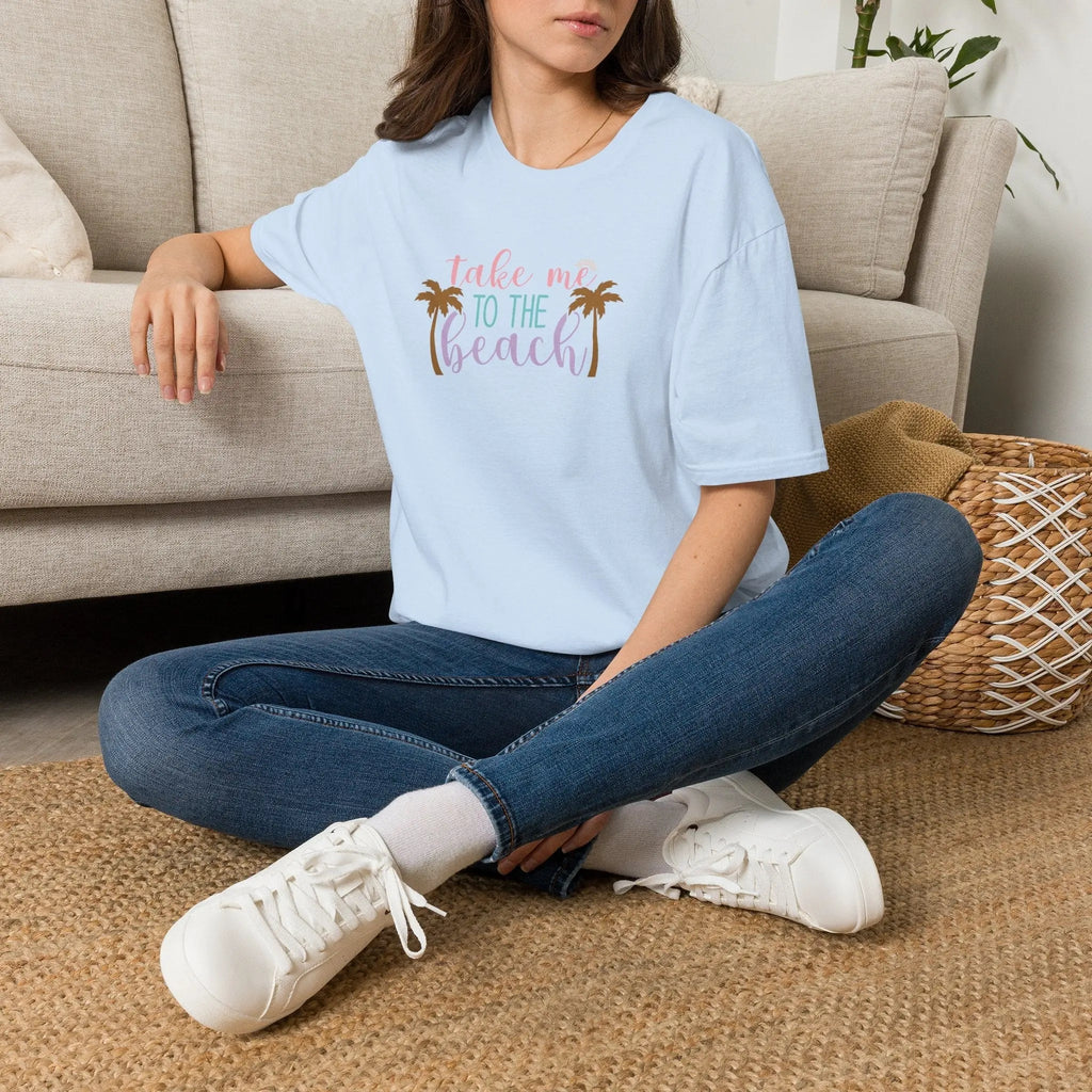 Take Me to the Beach Pastel Palm T-Shirt