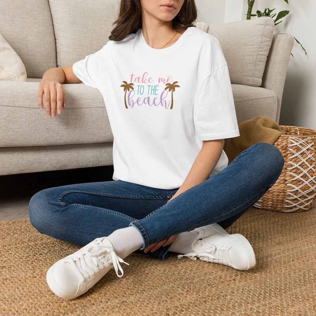 Take Me to the Beach Pastel Palm T-Shirt
