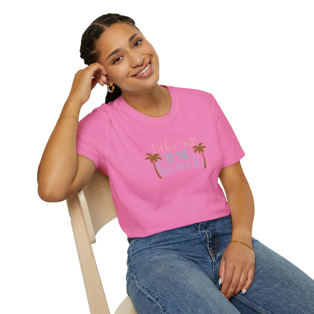 Take Me to the Beach Pastel Palm T-Shirt