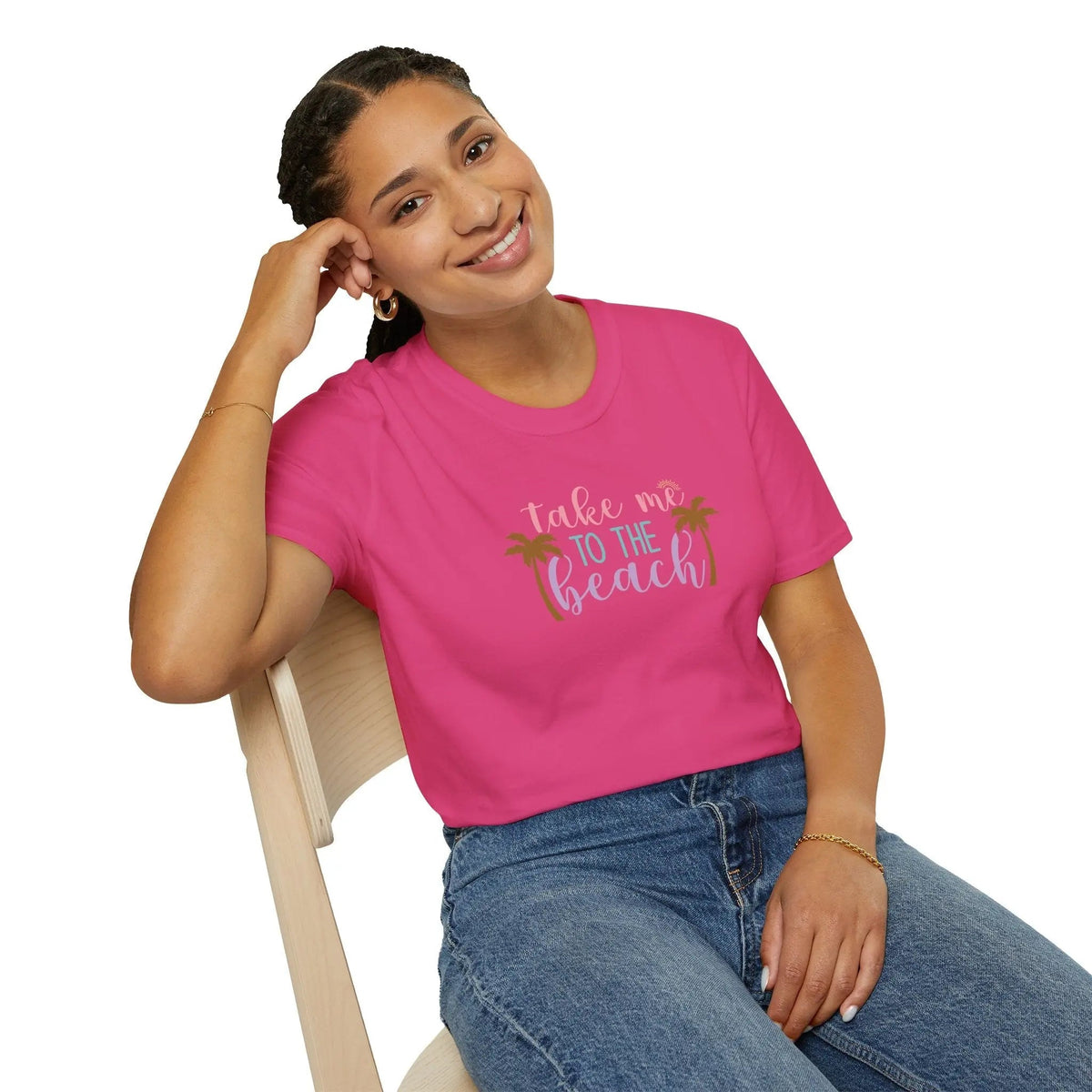 Take Me to the Beach Pastel Palm T-Shirt