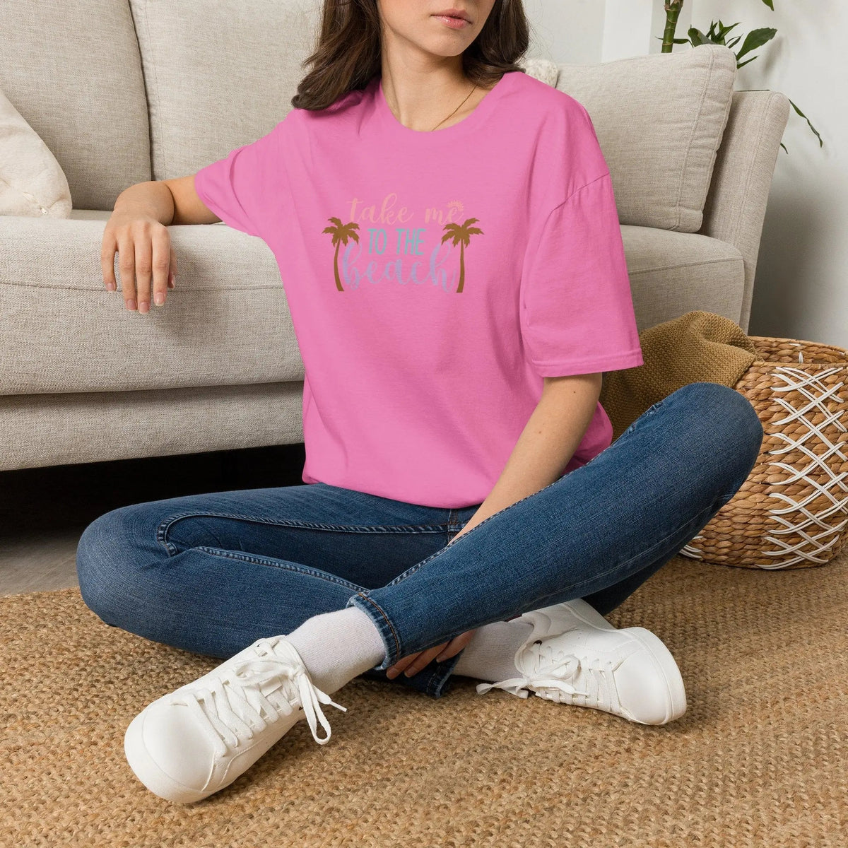 Take Me to the Beach Pastel Palm T-Shirt
