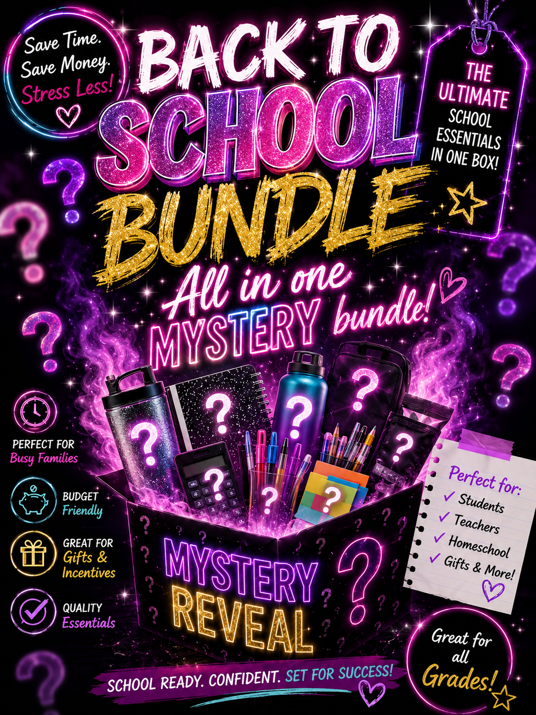 Mystery Reveal Back To School Bundle