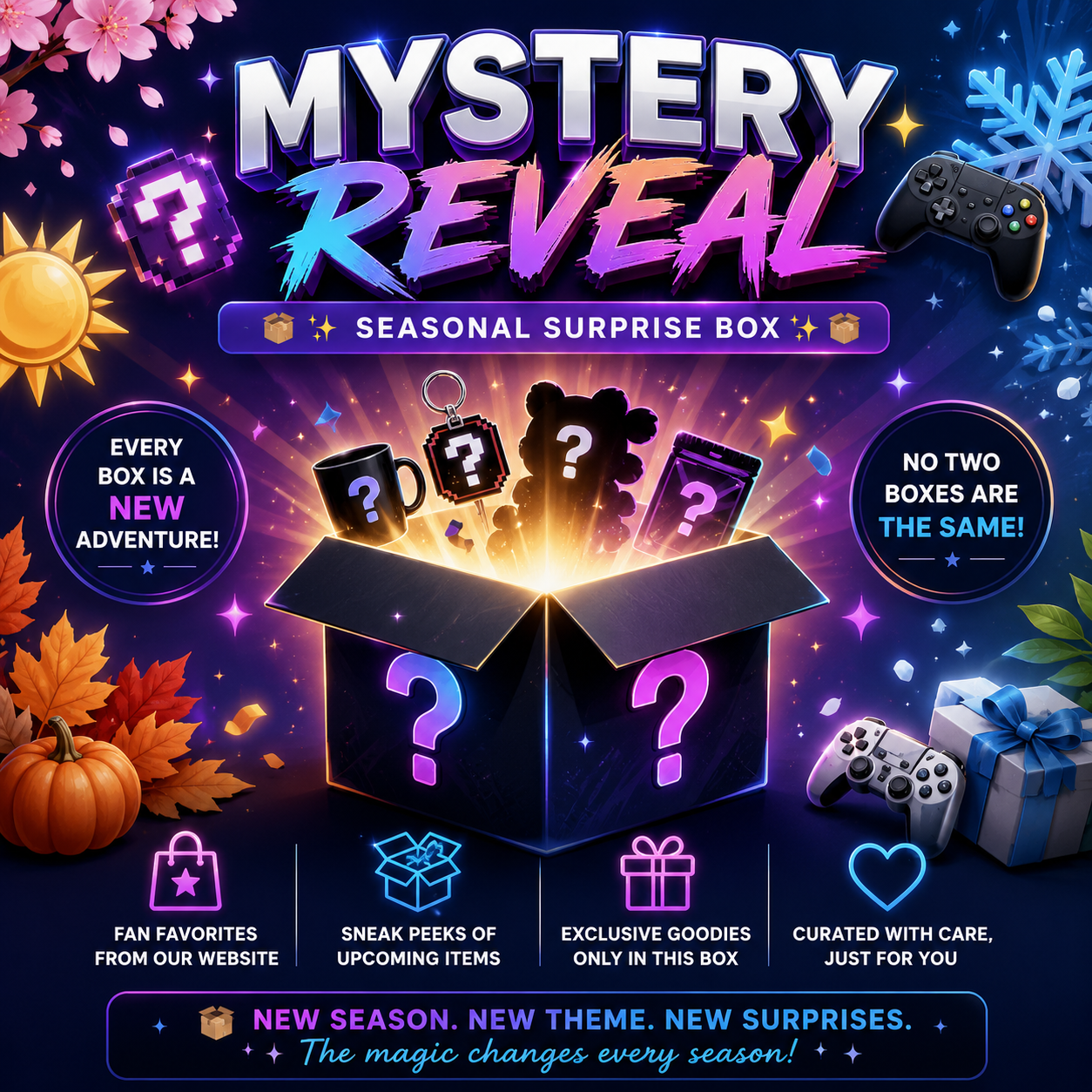 Mystery Reveal 📦✨ Seasonal Surprise Box ✨📦
