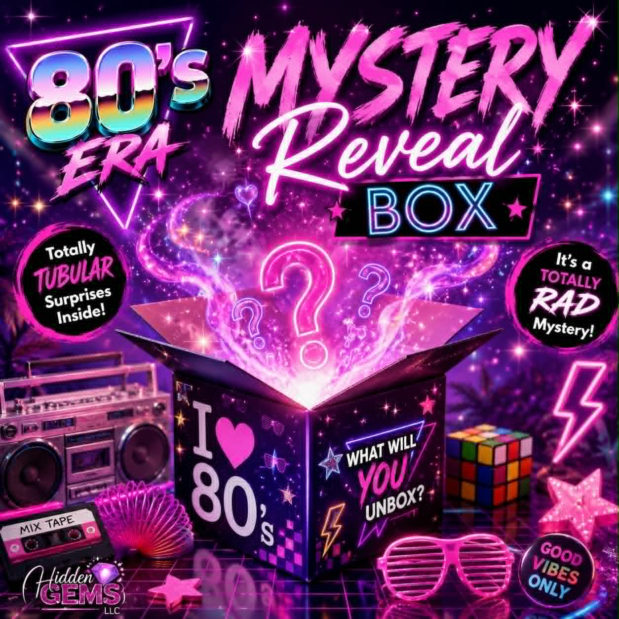 🎵🕹️ 80's Era Mystery Reveal Box 🕹️🎵