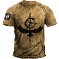 Men's Loose Short Sleeves T-shirt Round Neck