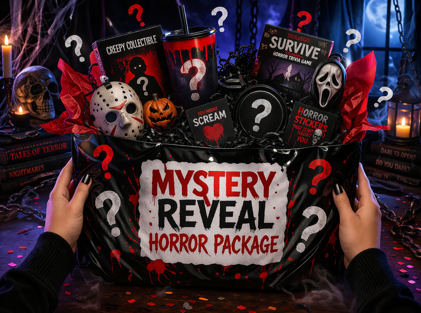 Mystery Reveal Horror Basket