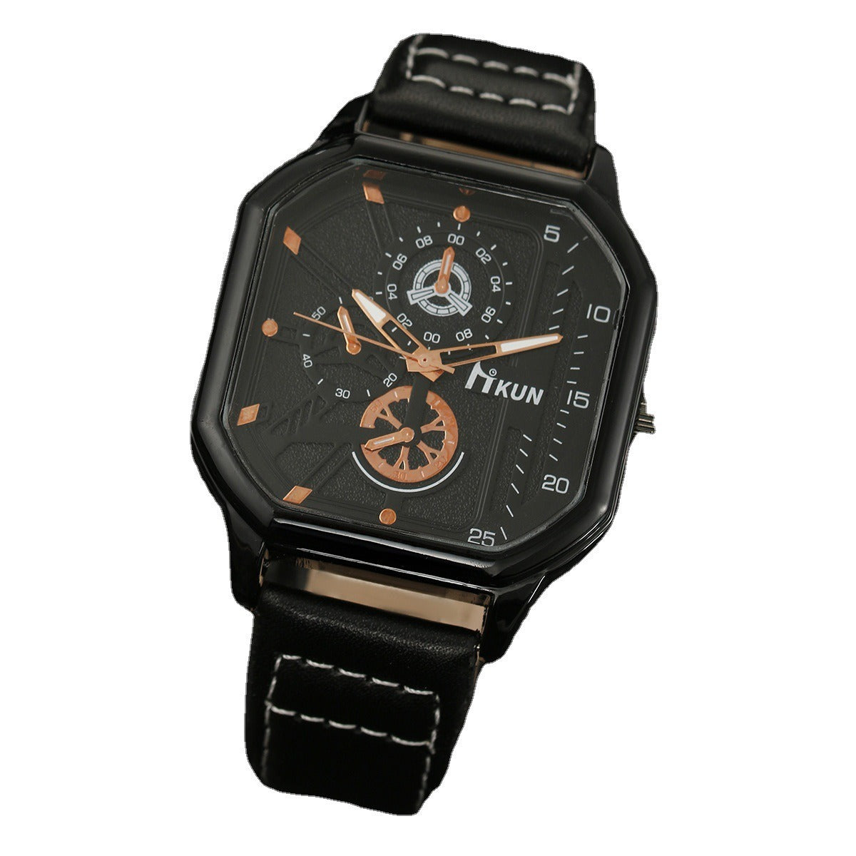 Men's Double Layer Watch & Bracelet Set