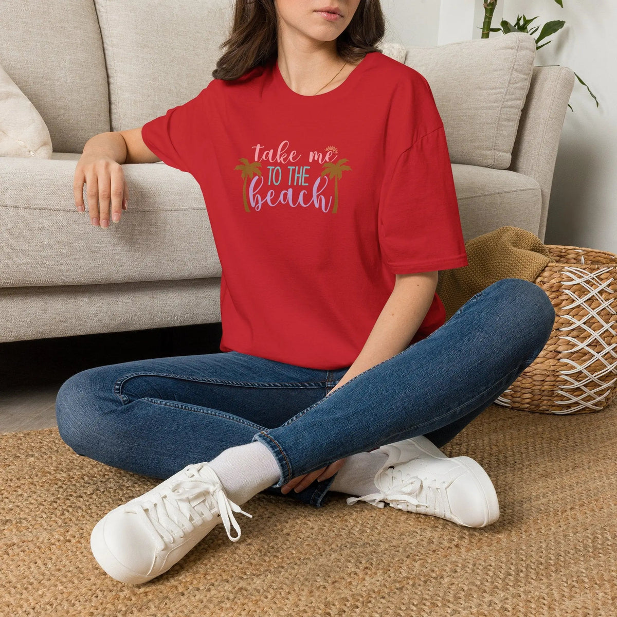 Take Me to the Beach Pastel Palm T-Shirt
