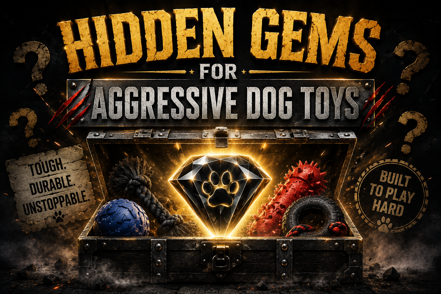 Mystery Reveal Aggressive Dog Toys