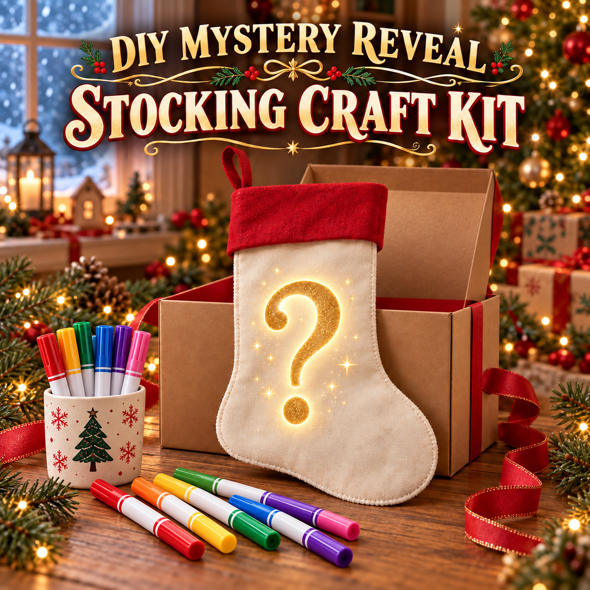DIY Mystery Reveal Stocking Craft Kit
