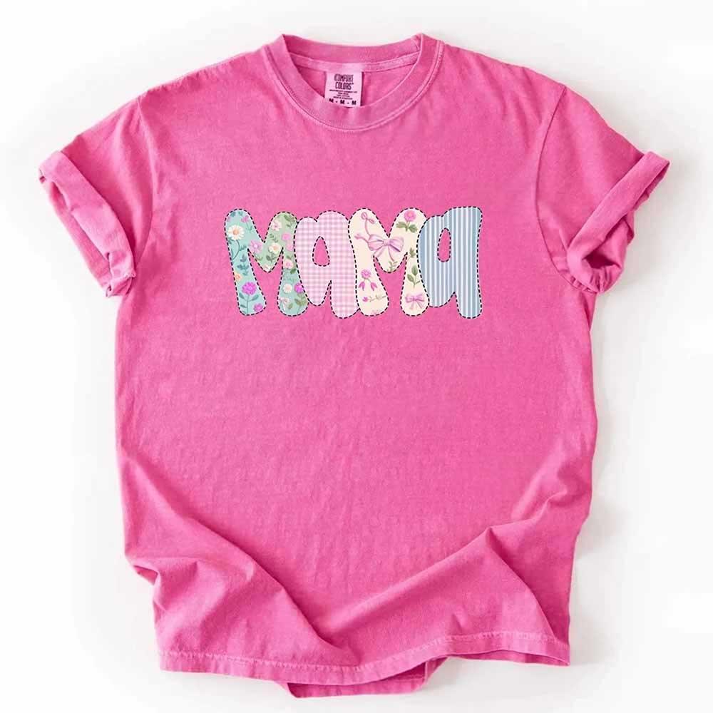Floral Mama Comfort Colors Tee – Spring Mom Shirt or Mother’s Day Gift