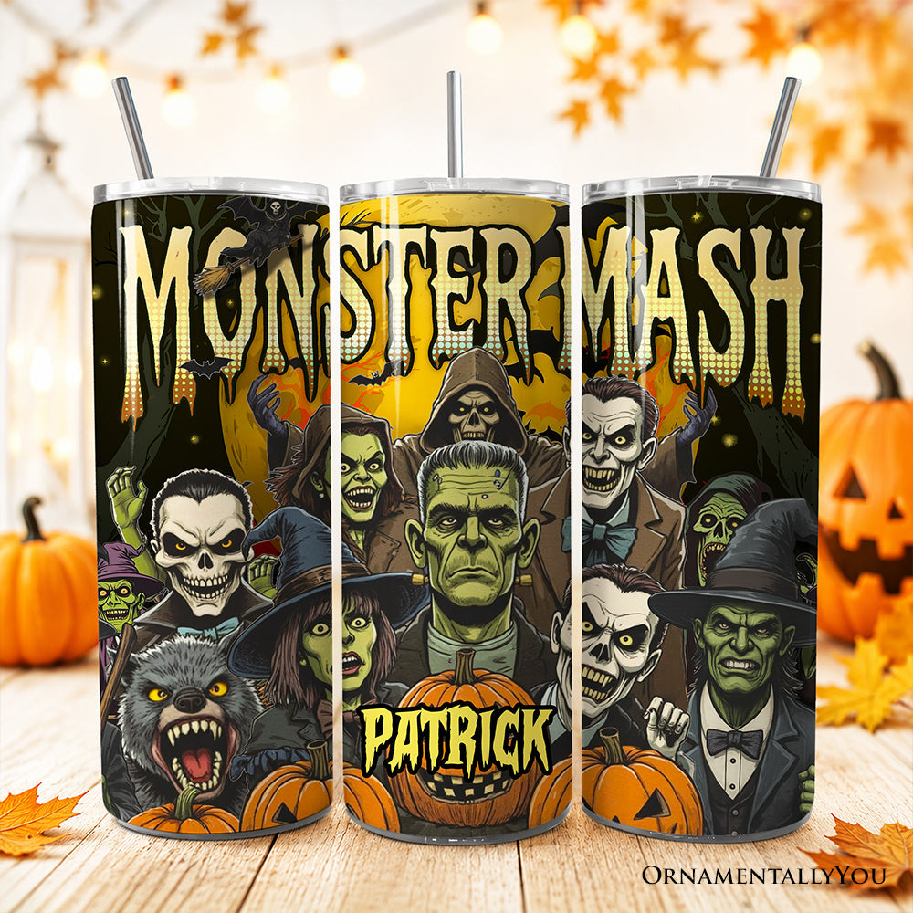 Monster Mash Horror 20oz Tumbler with Lid and Straw