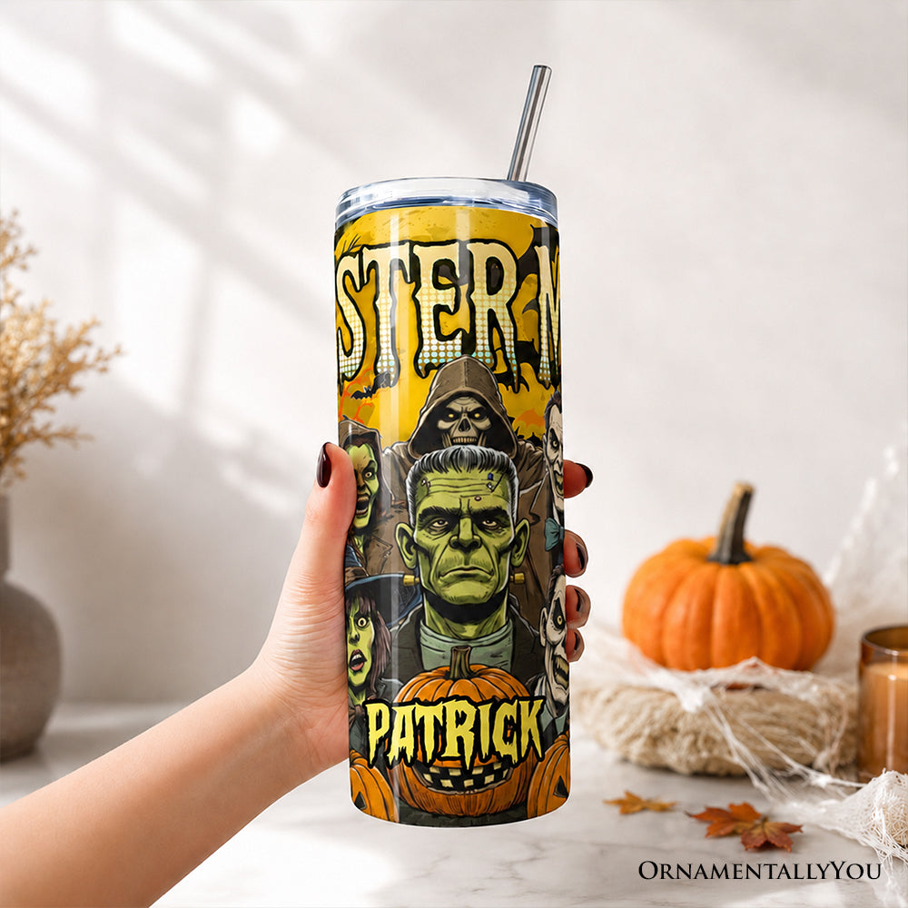 Monster Mash Horror 20oz Tumbler with Lid and Straw