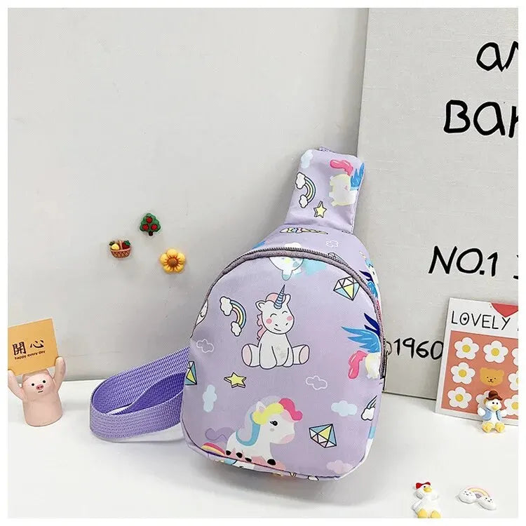 Nylon Children's Cute Dinosaur Shoulder Bag