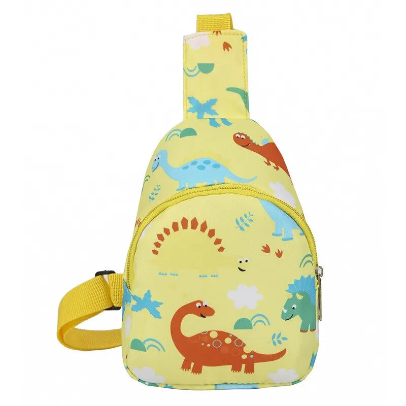 Nylon Children's Cute Dinosaur Shoulder Bag