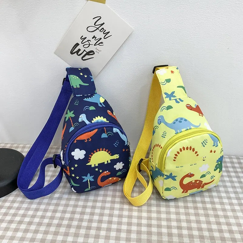 Nylon Children's Cute Dinosaur Shoulder Bag