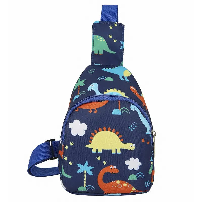 Nylon Children's Cute Dinosaur Shoulder Bag