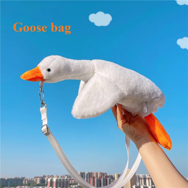 Chicken Plush Bag — Hen-Shaped Fuzzy Handbag & Keychain Plush Purse
