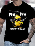 Men's Short Sleeve T-Shirt Casual Street Fashion Round Neck