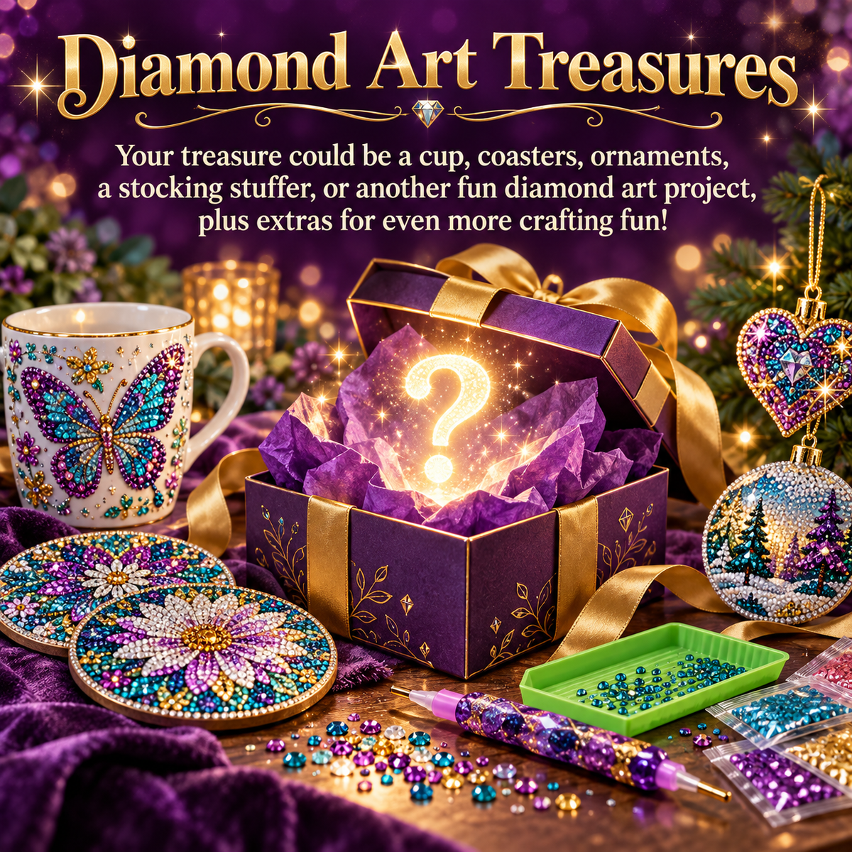Mystery Reveal Holiday Diamond Painting