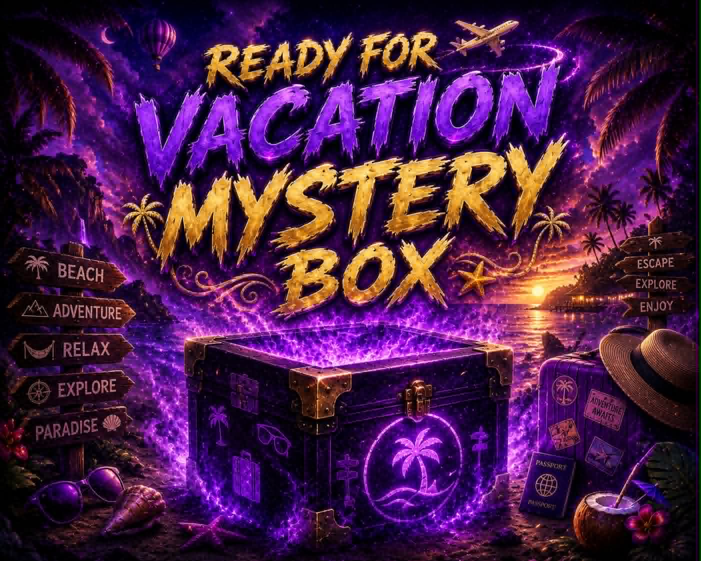 Mystery Reveal Vacation Box